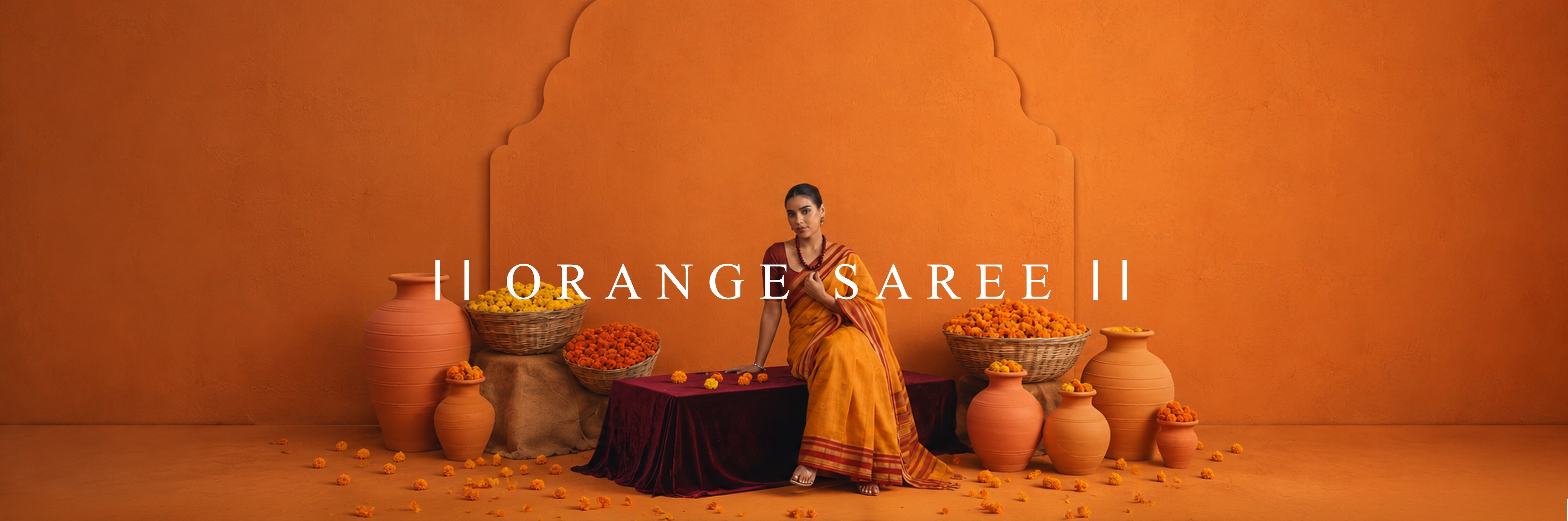 Orange Saree