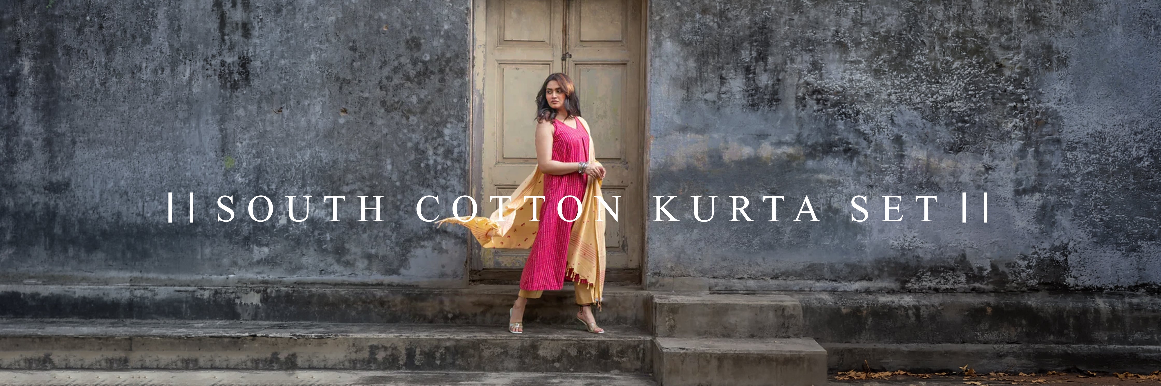 South Cotton Kurta Sets