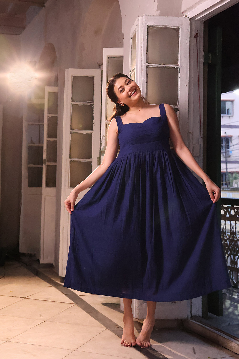 Blue Dusk Cotton Dress