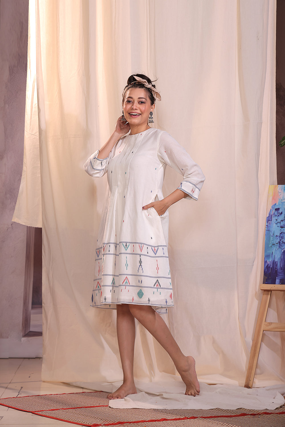 Mosaic Jamdani Dress
