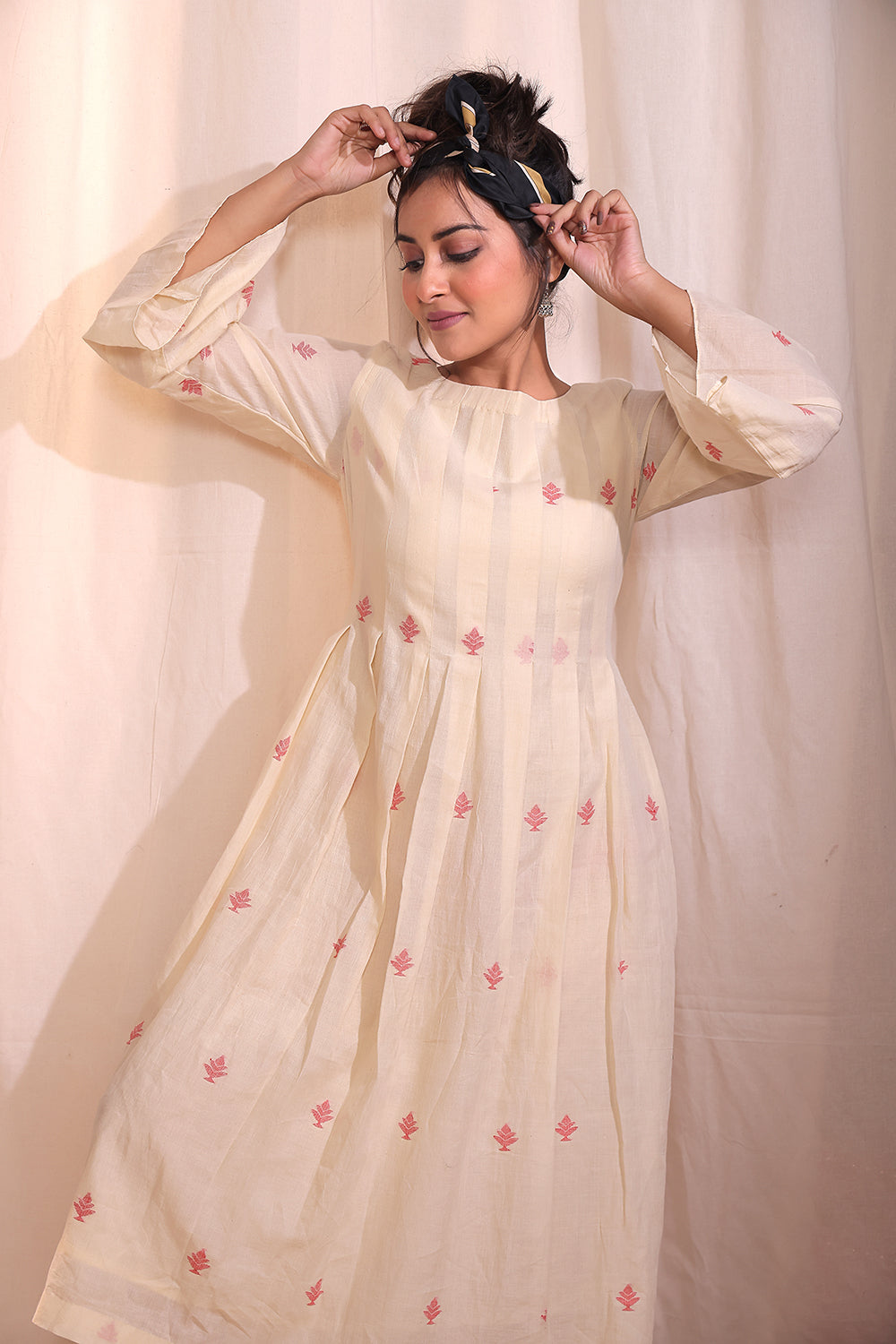 Redwood Jamdani Dress