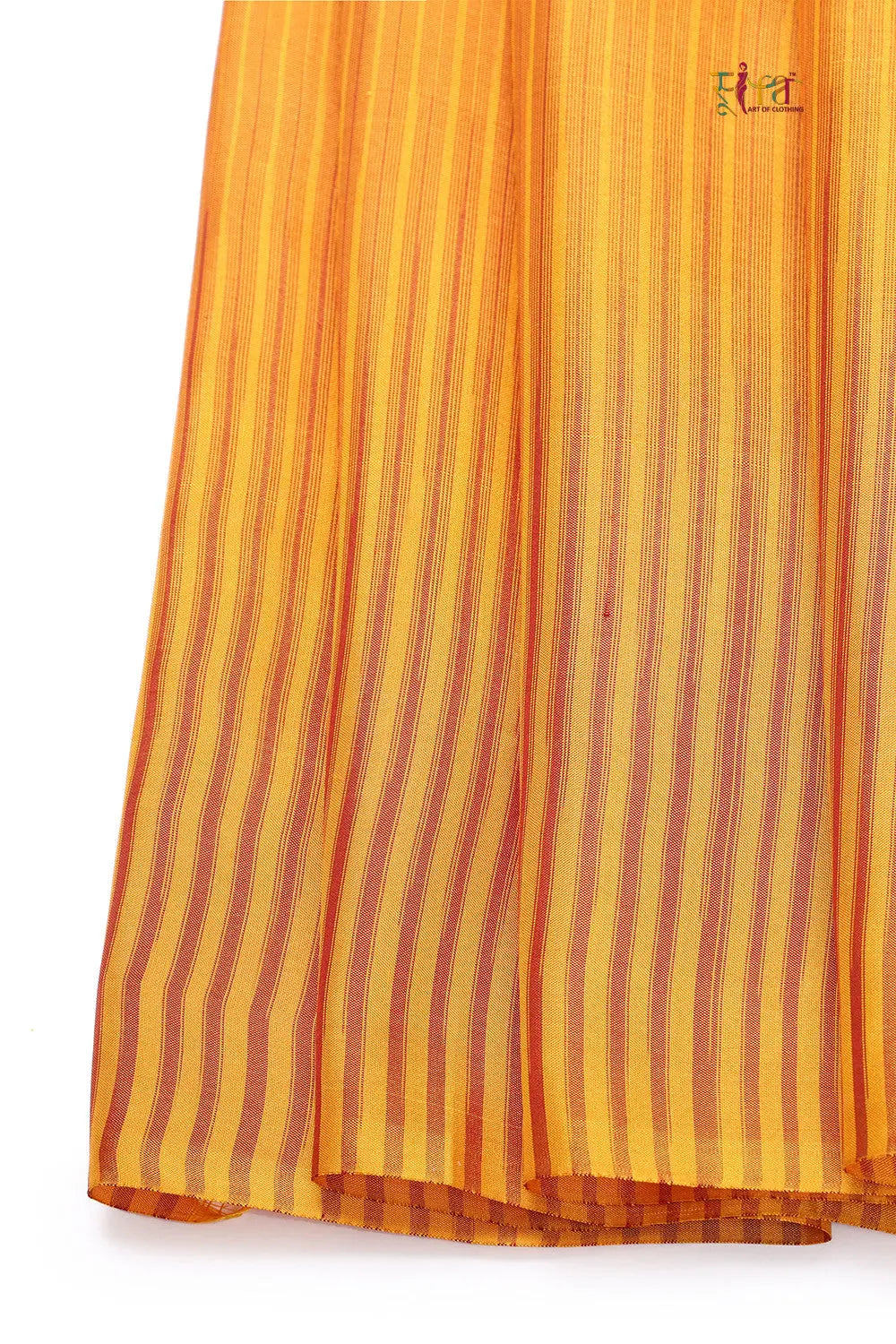 Handloom Mustard & Yellow Pure Silk Saree