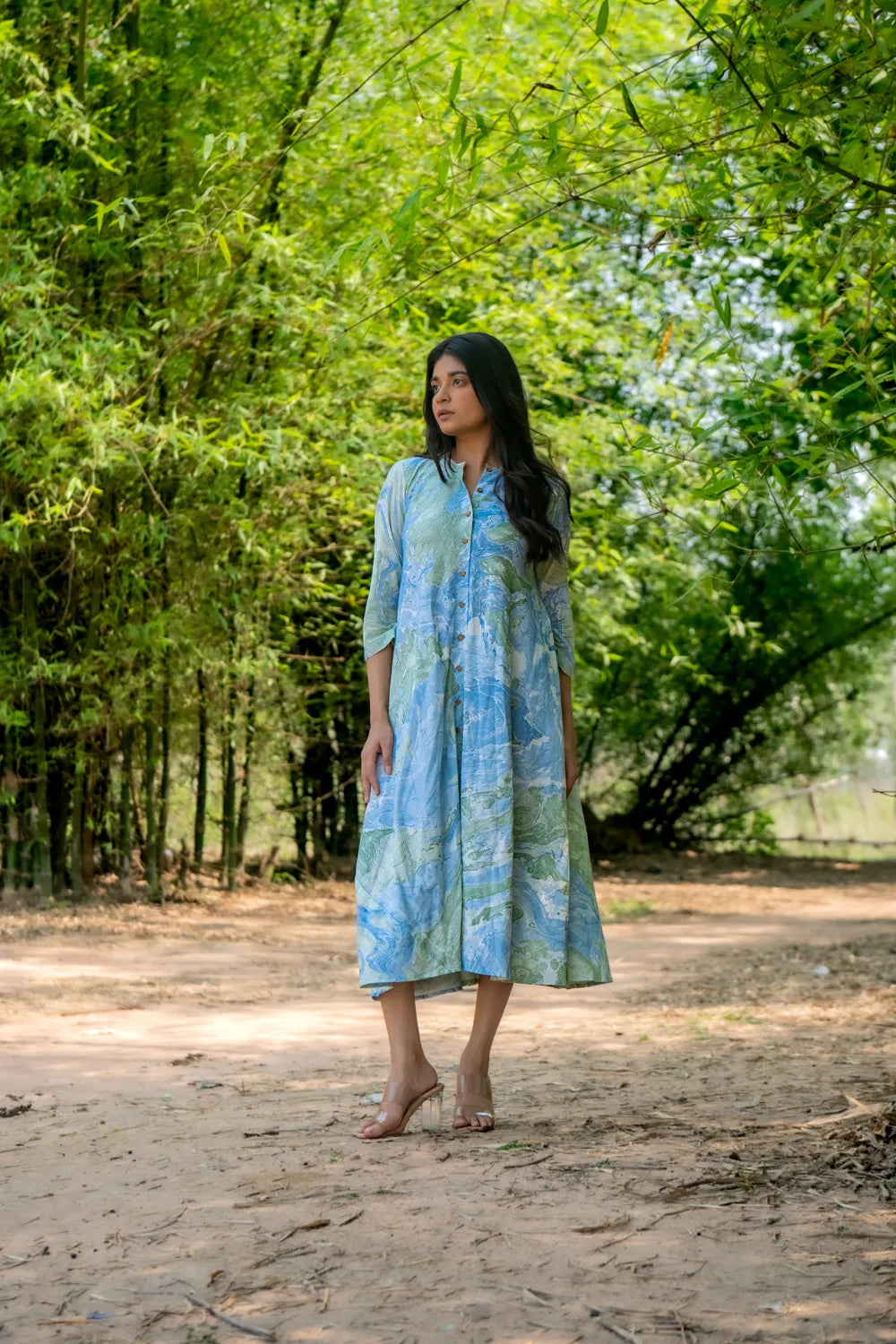 Bluegrass Marble Pure Cotton Dress