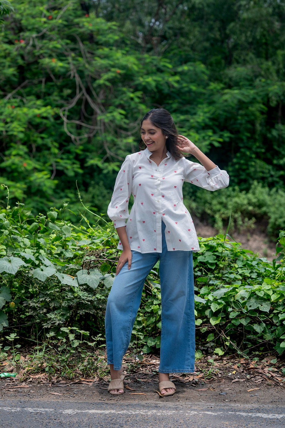 Scarlet Bloom South Cotton Top