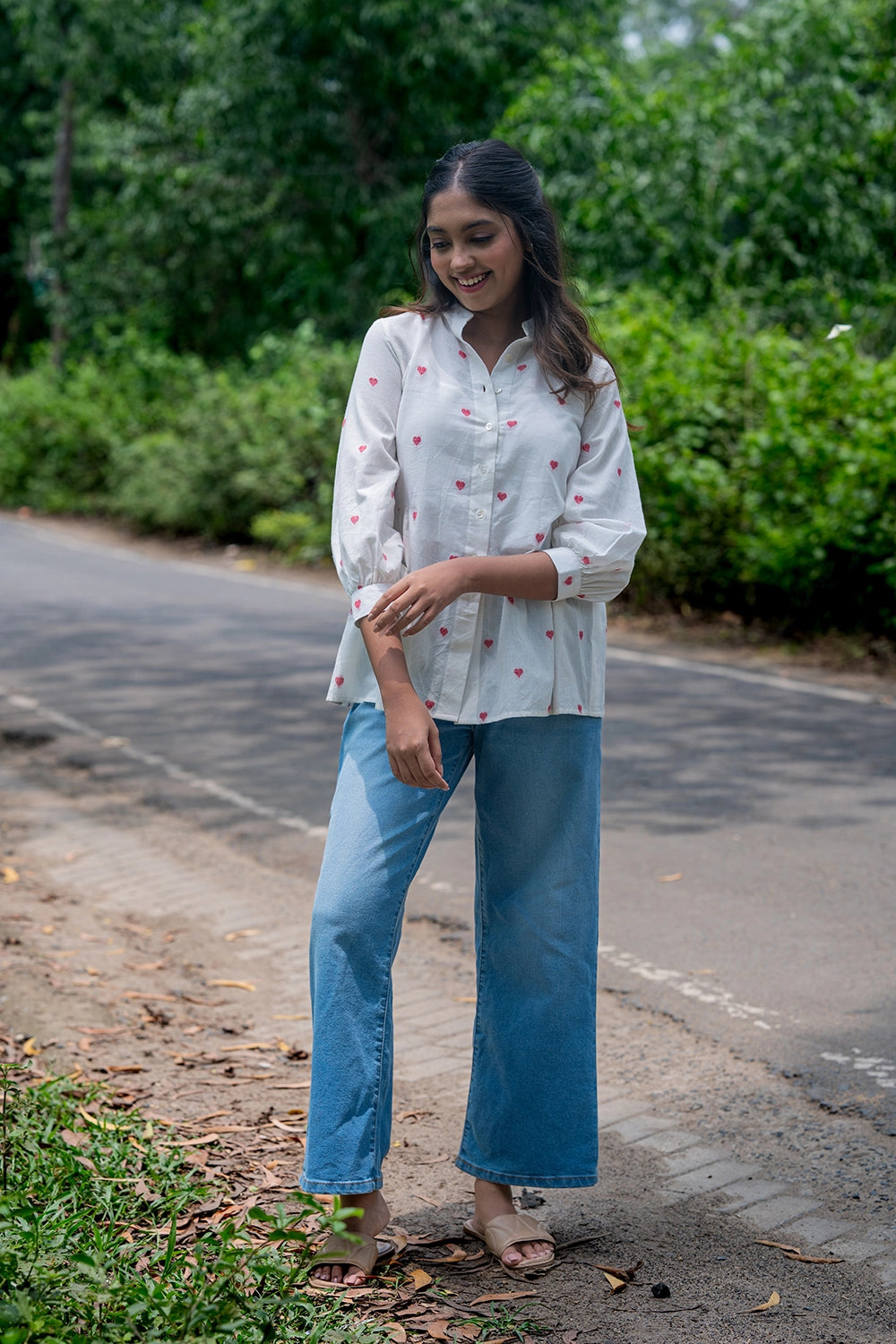 Scarlet Bloom South Cotton Top