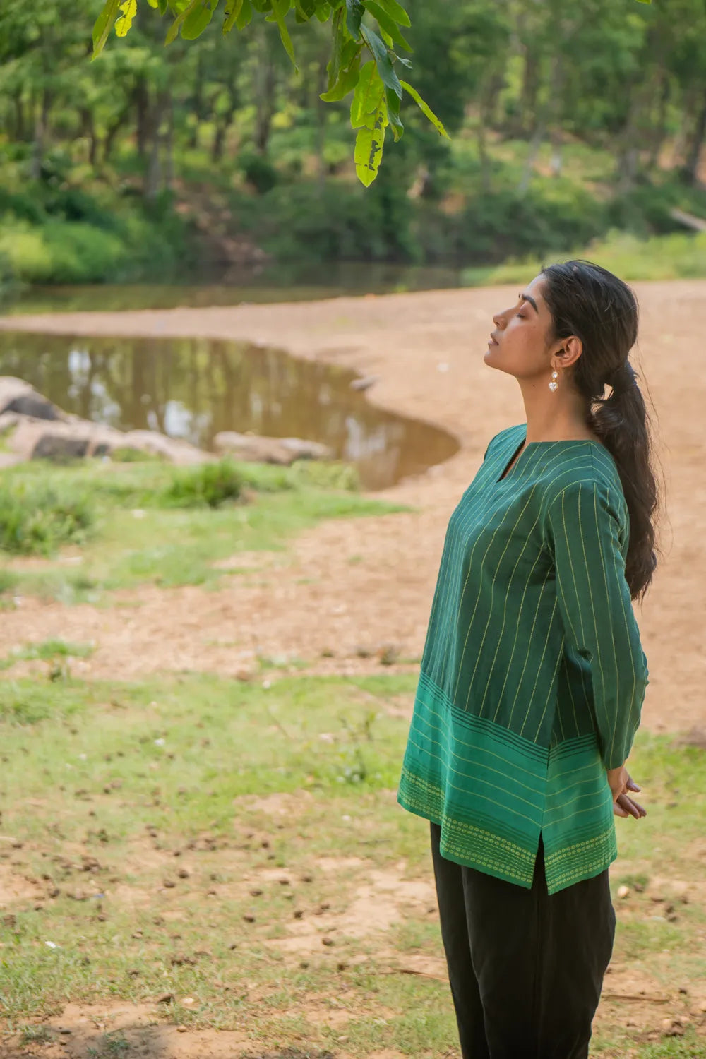 Green Pure Cotton Top