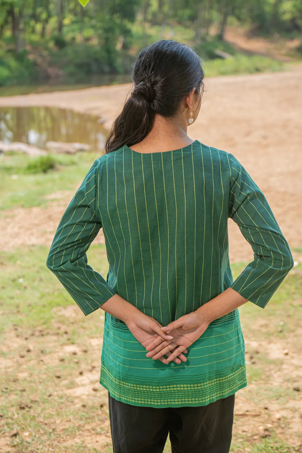 Green Pure Cotton Top