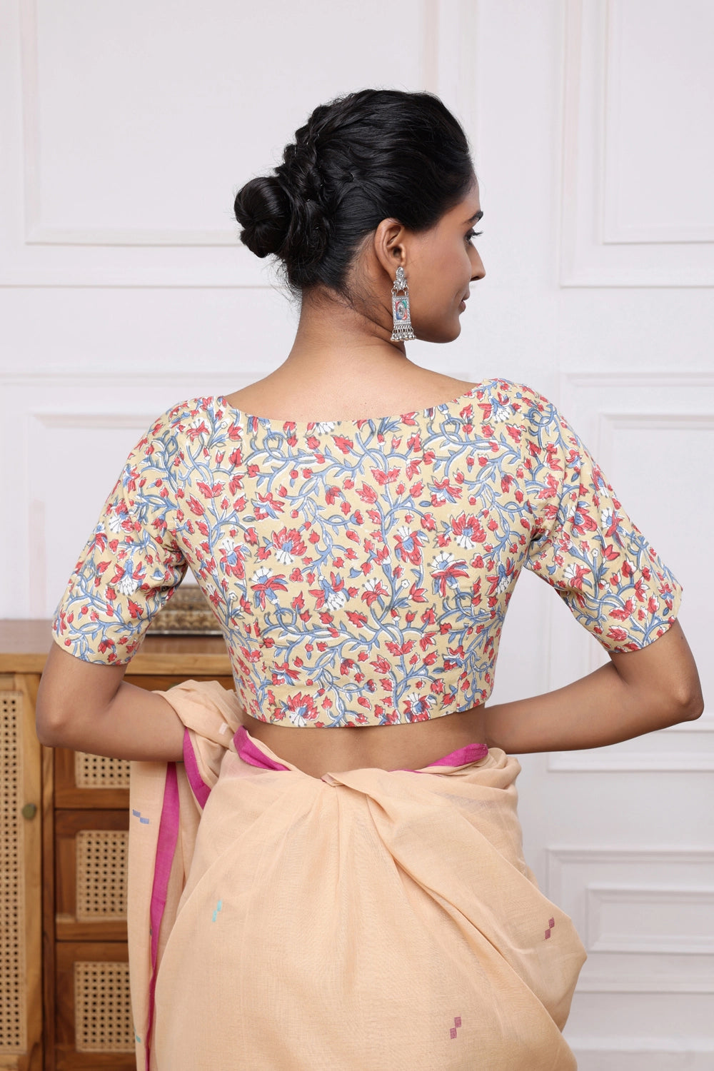 Sunflower Block Print Blouse