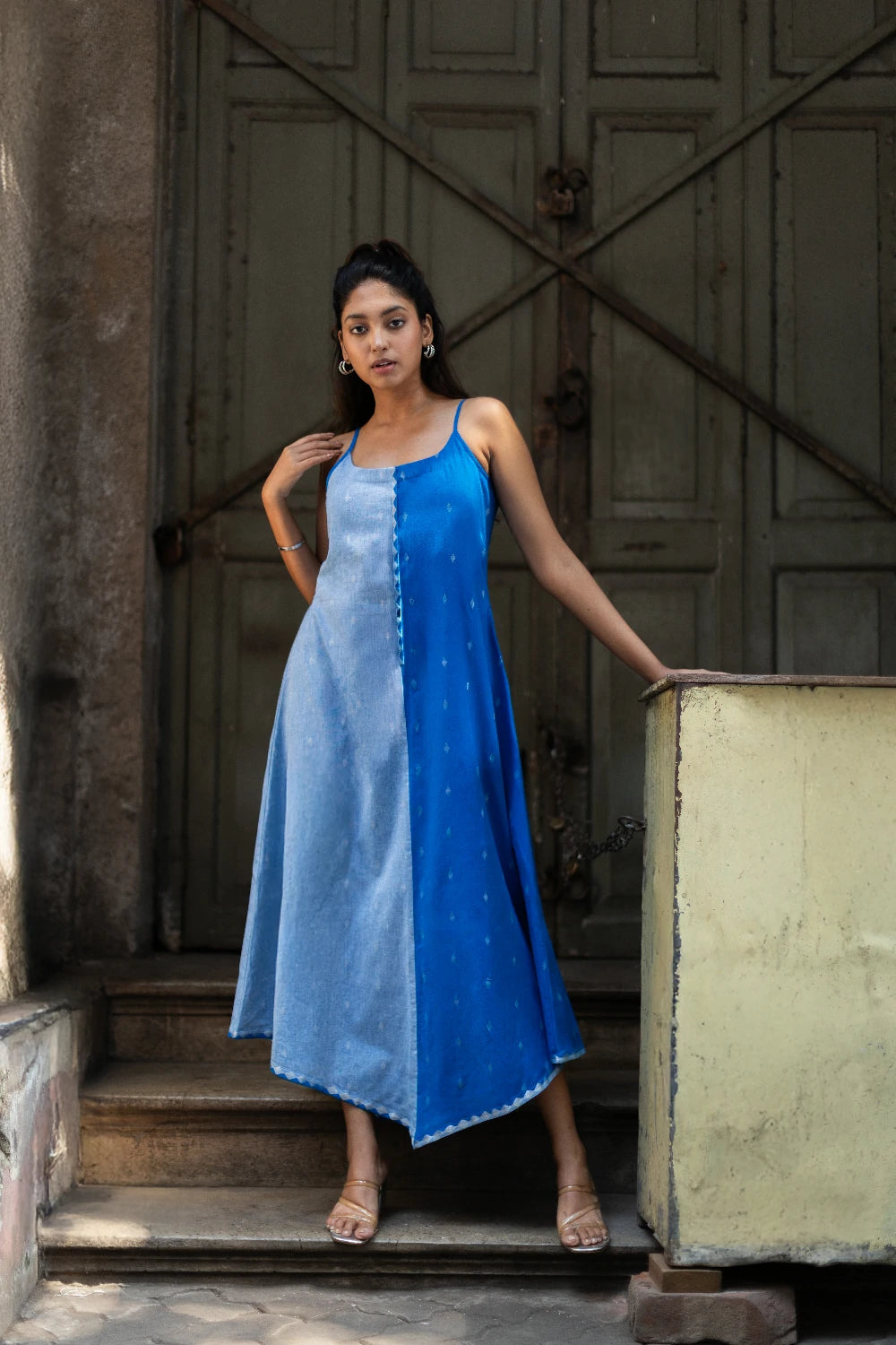 Blue Mirage South Cotton Dress