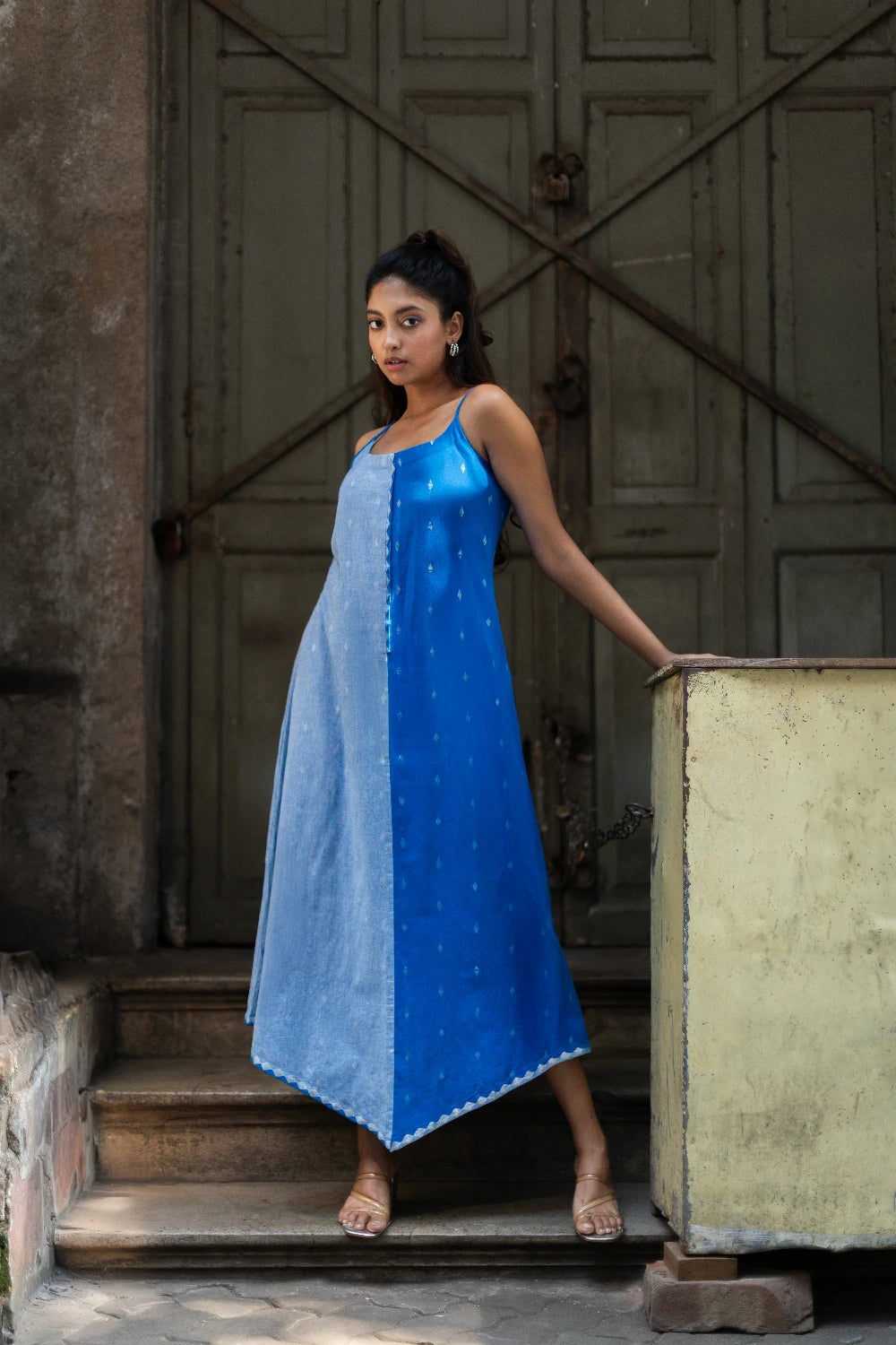Blue Mirage South Cotton Dress