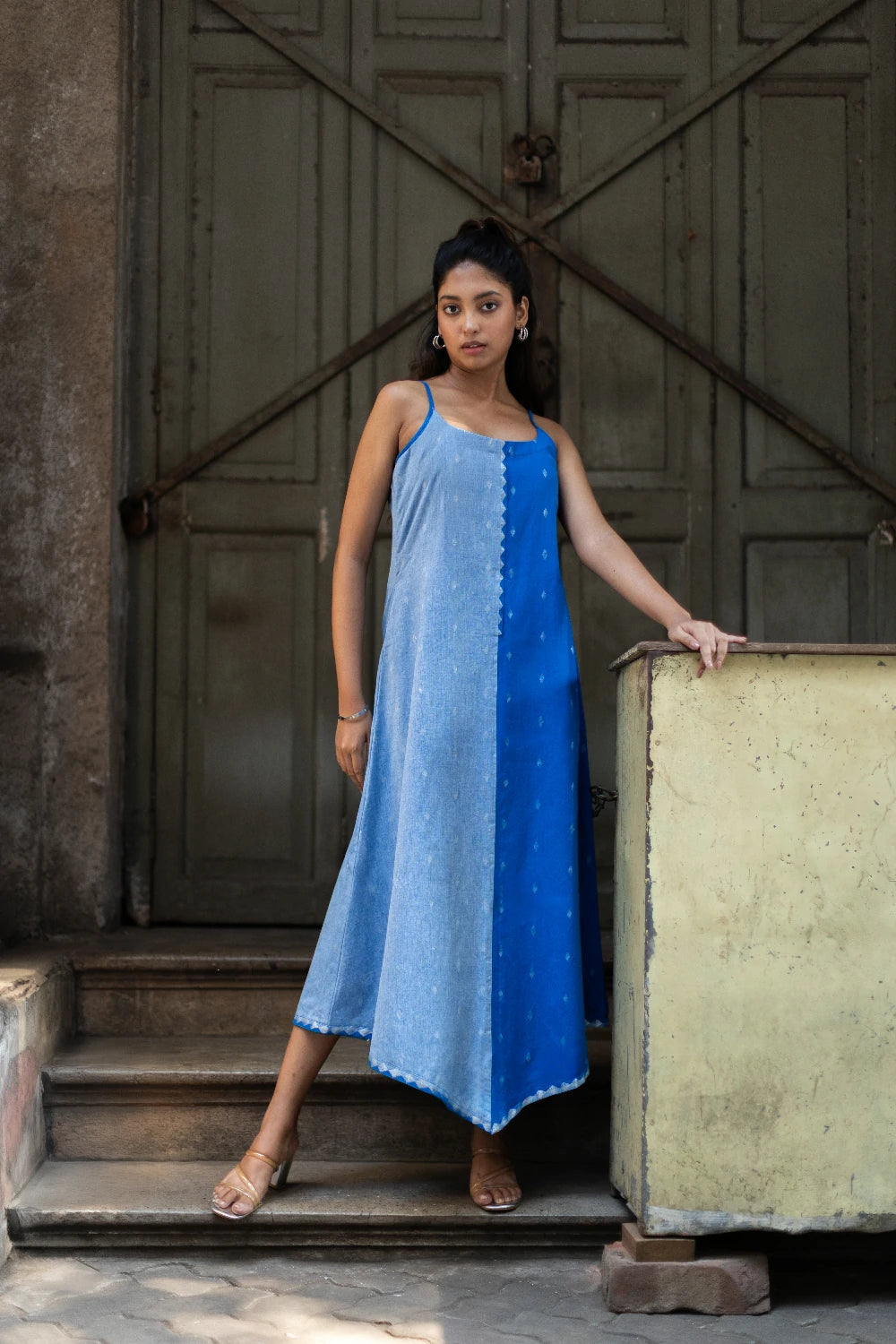 Blue Mirage South Cotton Dress