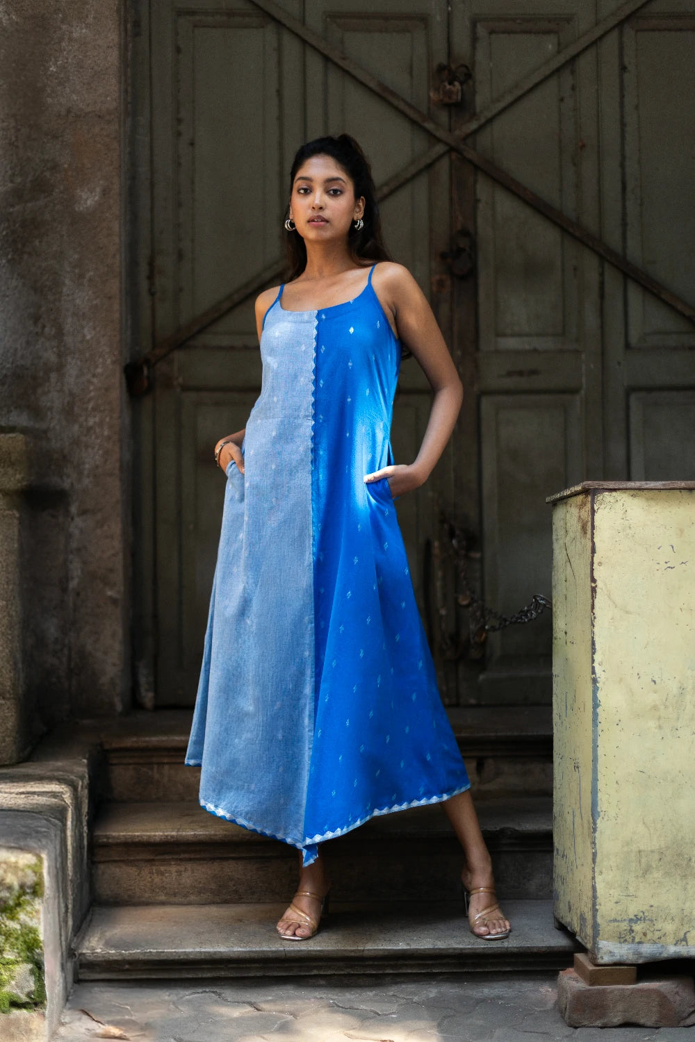 Blue Mirage South Cotton Dress
