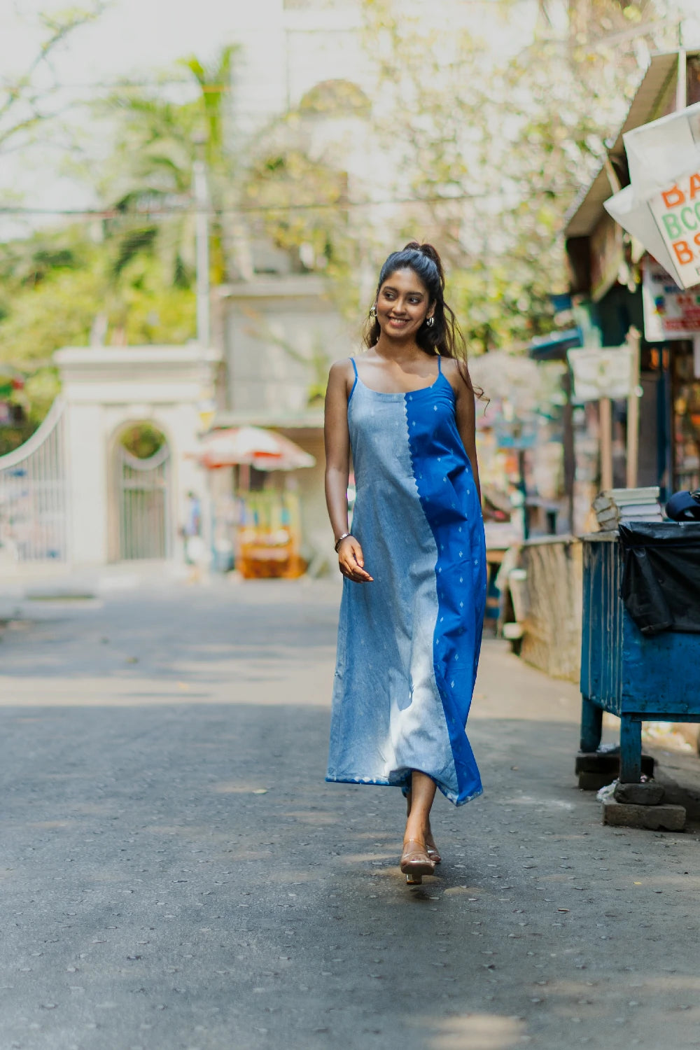 Blue Mirage South Cotton Dress
