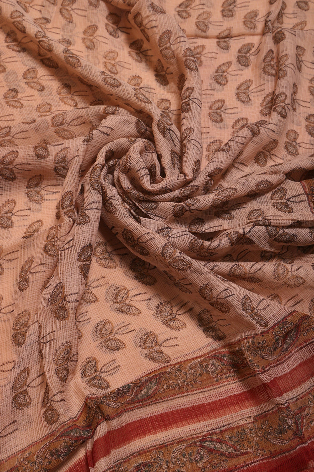 Maroon Hand Block Print Suit Set With Dupatta