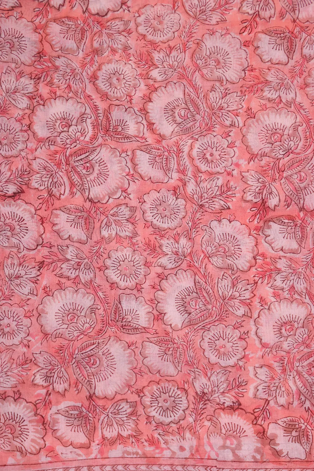 Baby Pink Hand Block Print Suit Set With Dupatta