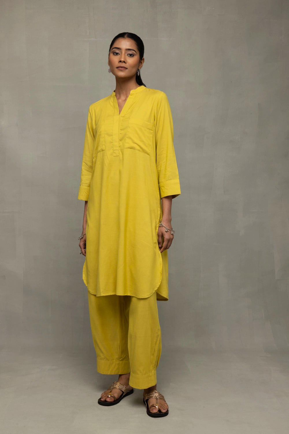 Plantain Yellow Bloom Banana Cotton Co-Ord Set