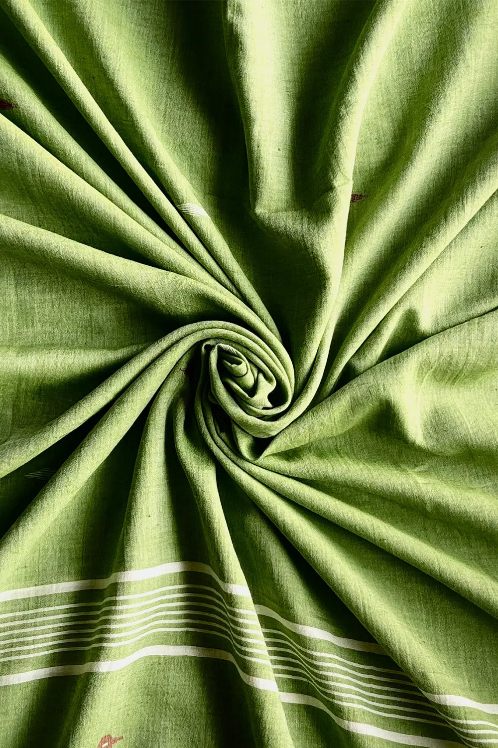 Handloom Green Tota Pakhi Jamdani Dupatta