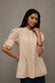Beige Pure Cotton  Buttoned Top