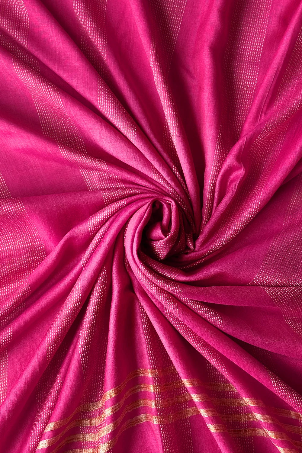 Hot Pink Pukhoor Cotton Silk Woven Dupatta