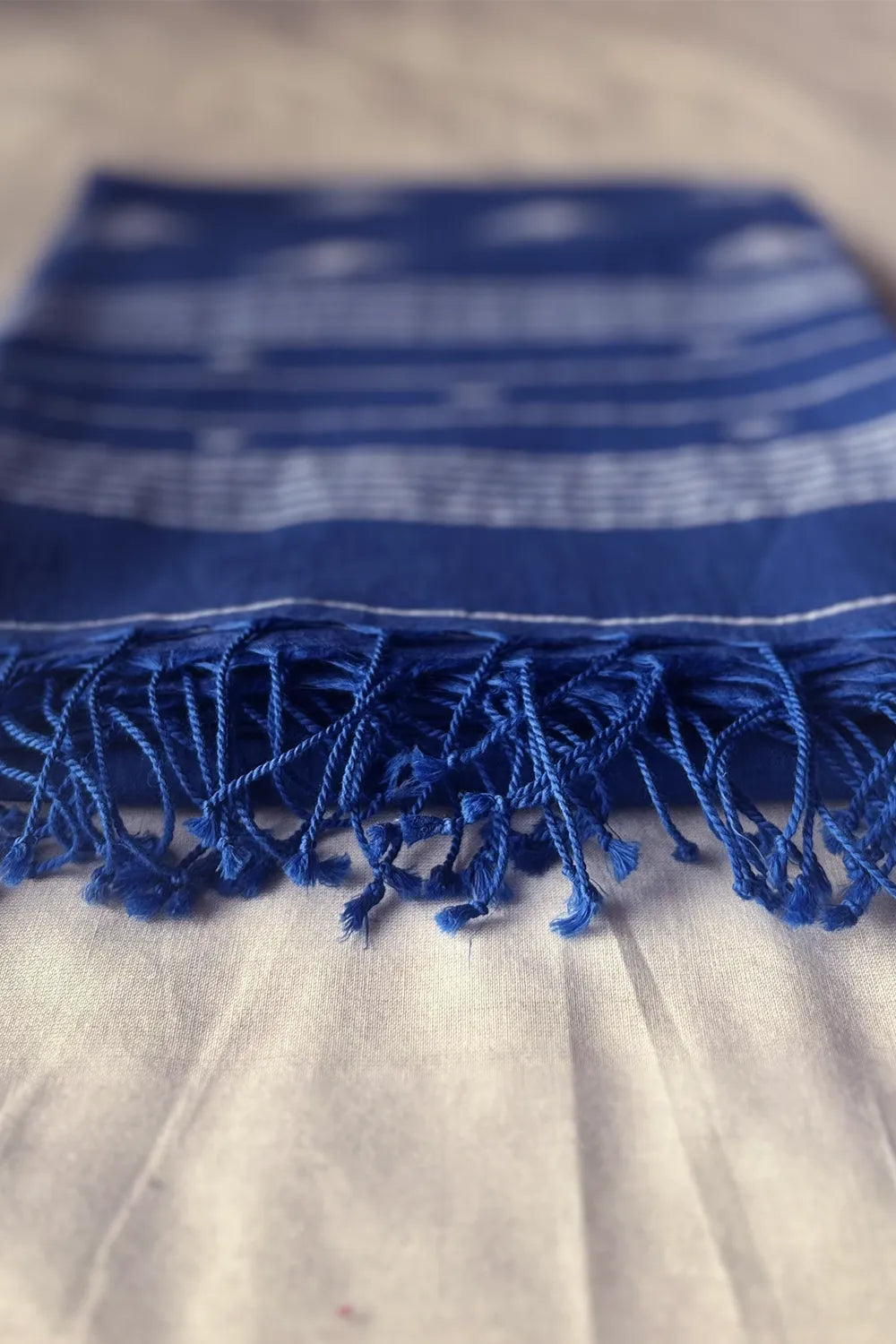 Handloom Calm Blue Taranga Jamdani Dupatta