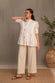 Whimsy White Jamdani Top