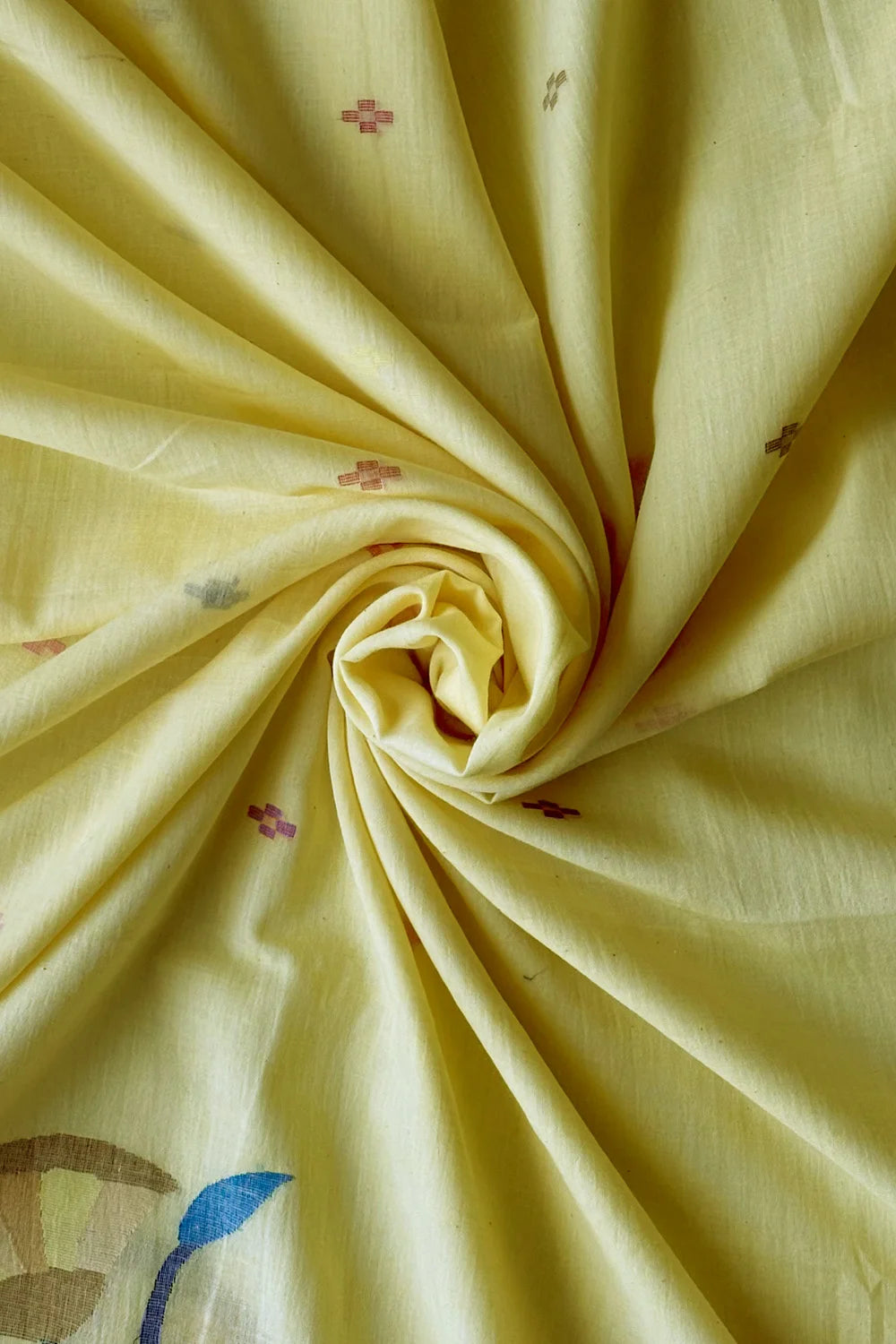 Handloom Yellow Iris Ful-lata Jamdani Dupatta