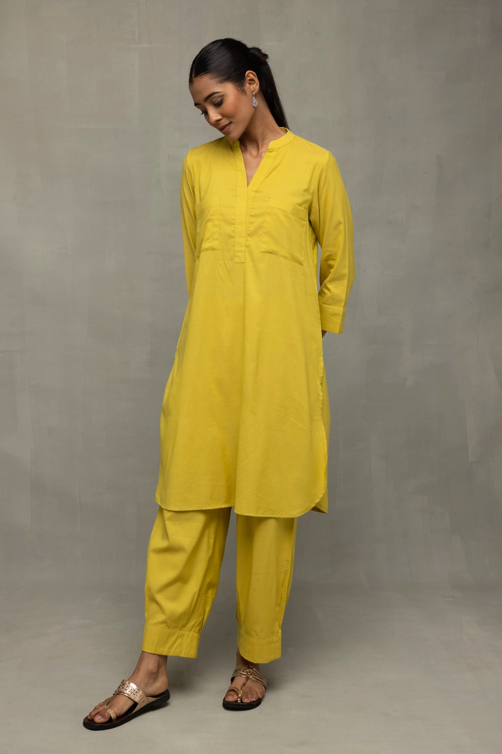 Plantain Yellow Bloom Banana Cotton Co-Ord Set