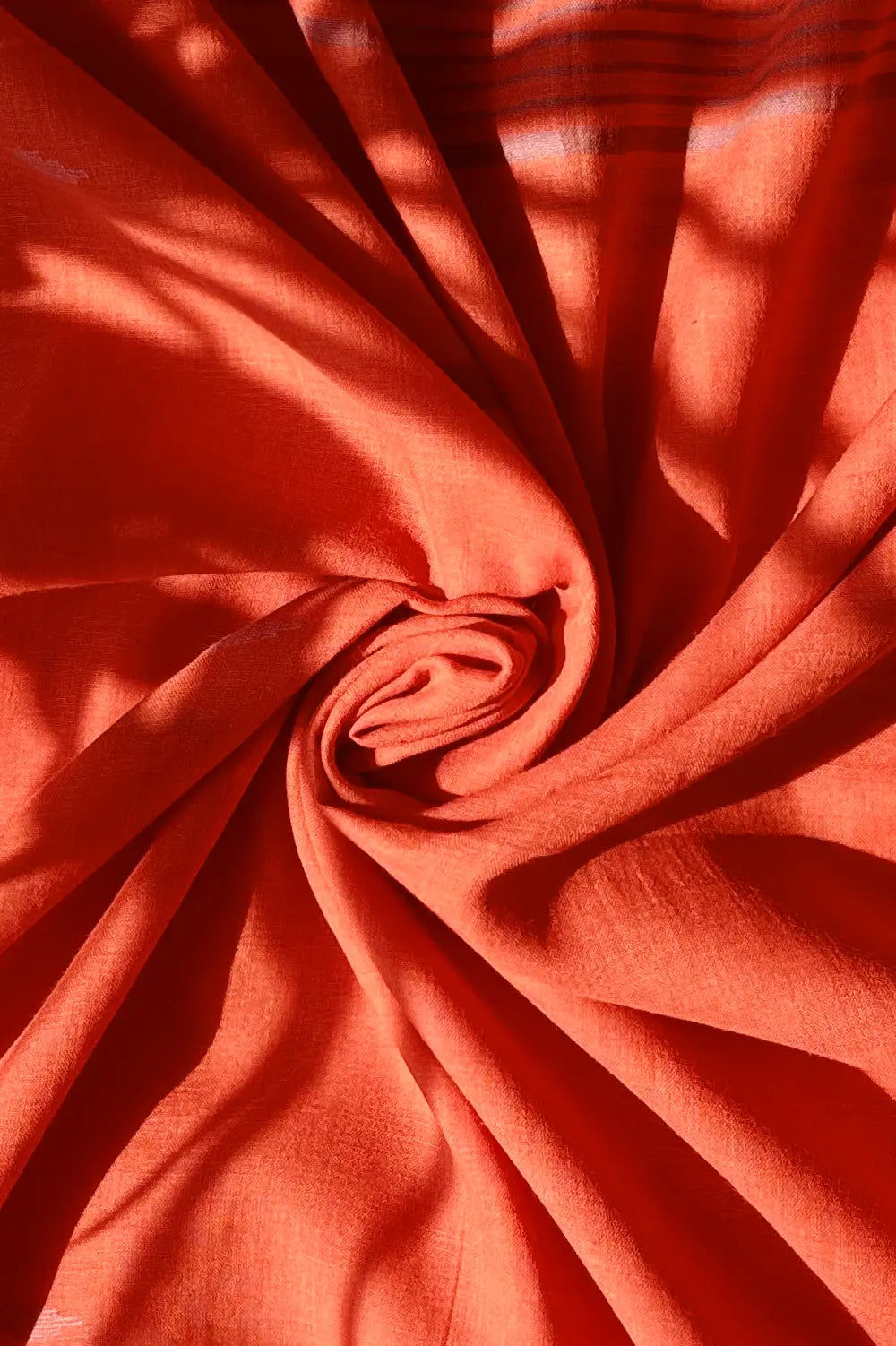 Handloom Muted Orange Saptparni Jamdani Dupatta