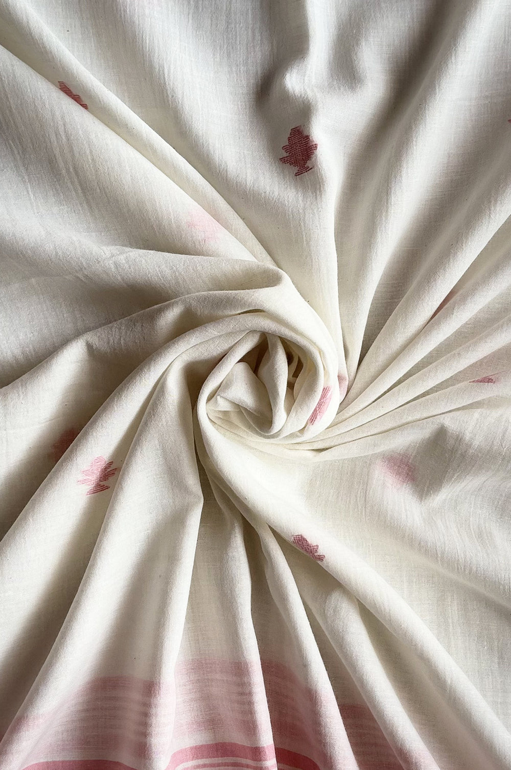 Handloom Ivory Kopal Jamdani Dupatta