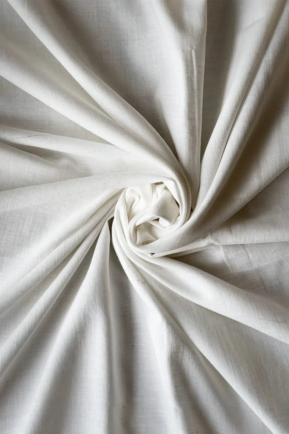 Handloom Plain White Dupatta
