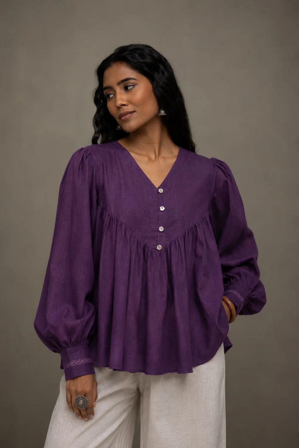 Purple Malai Flared Top