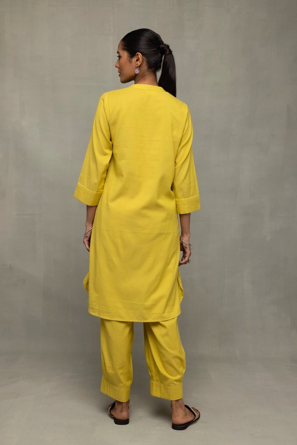 Plantain Yellow Bloom Banana Cotton Harem Pant