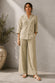 Green Essence Embroidered Linen Co-Ord Set