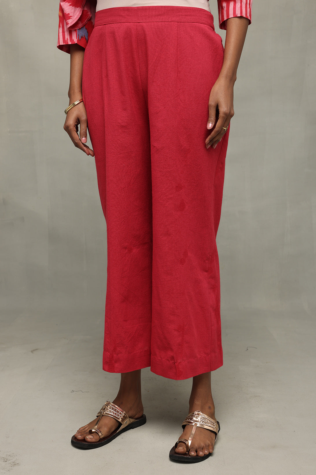 Crimson Pink Kala Cotton Pant