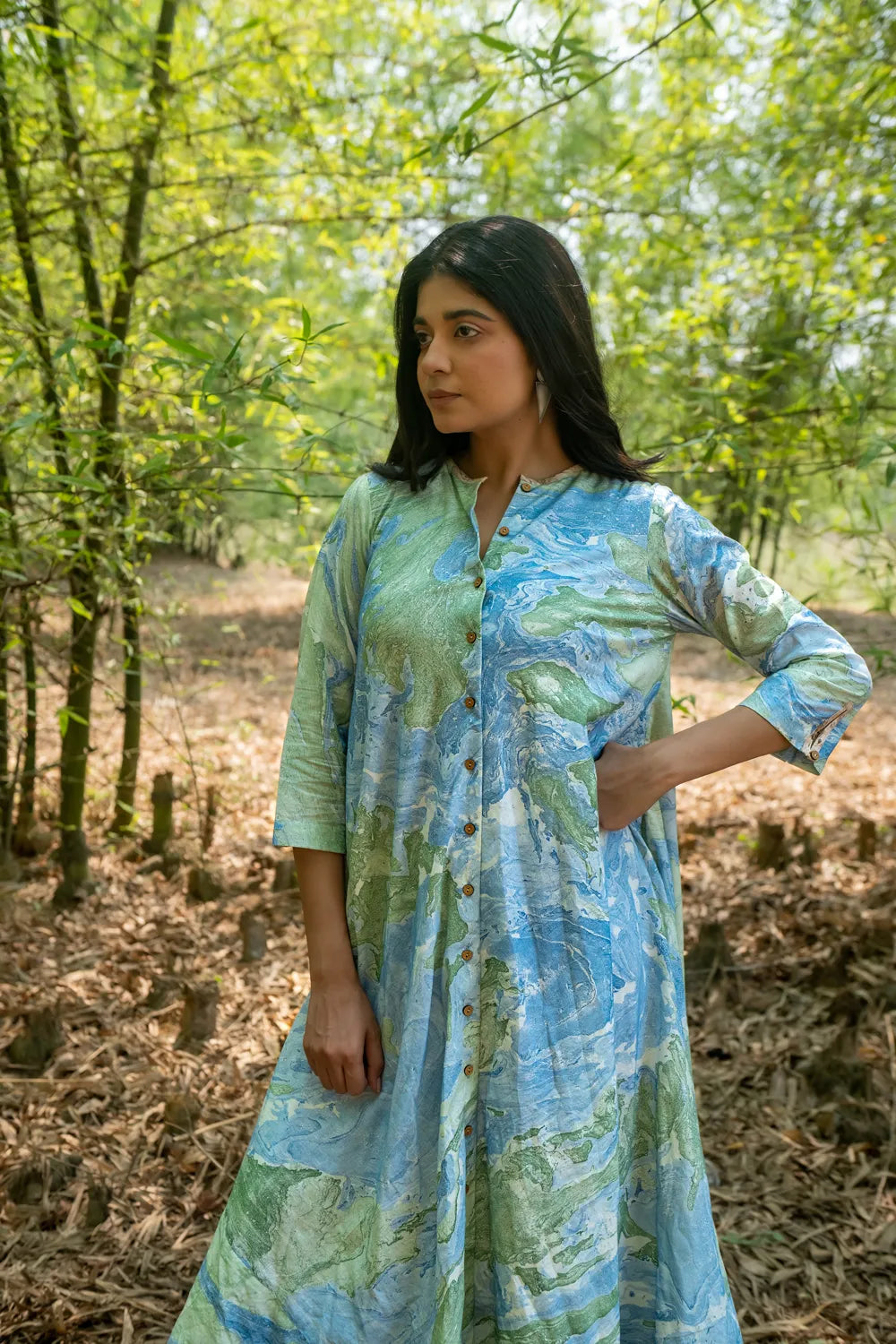 Bluegrass Marble Pure Cotton Dress