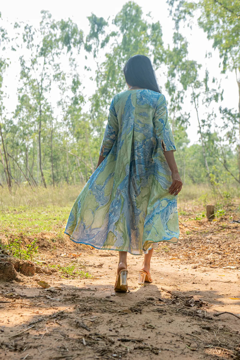 Bluegrass Marble Pure Cotton Dress
