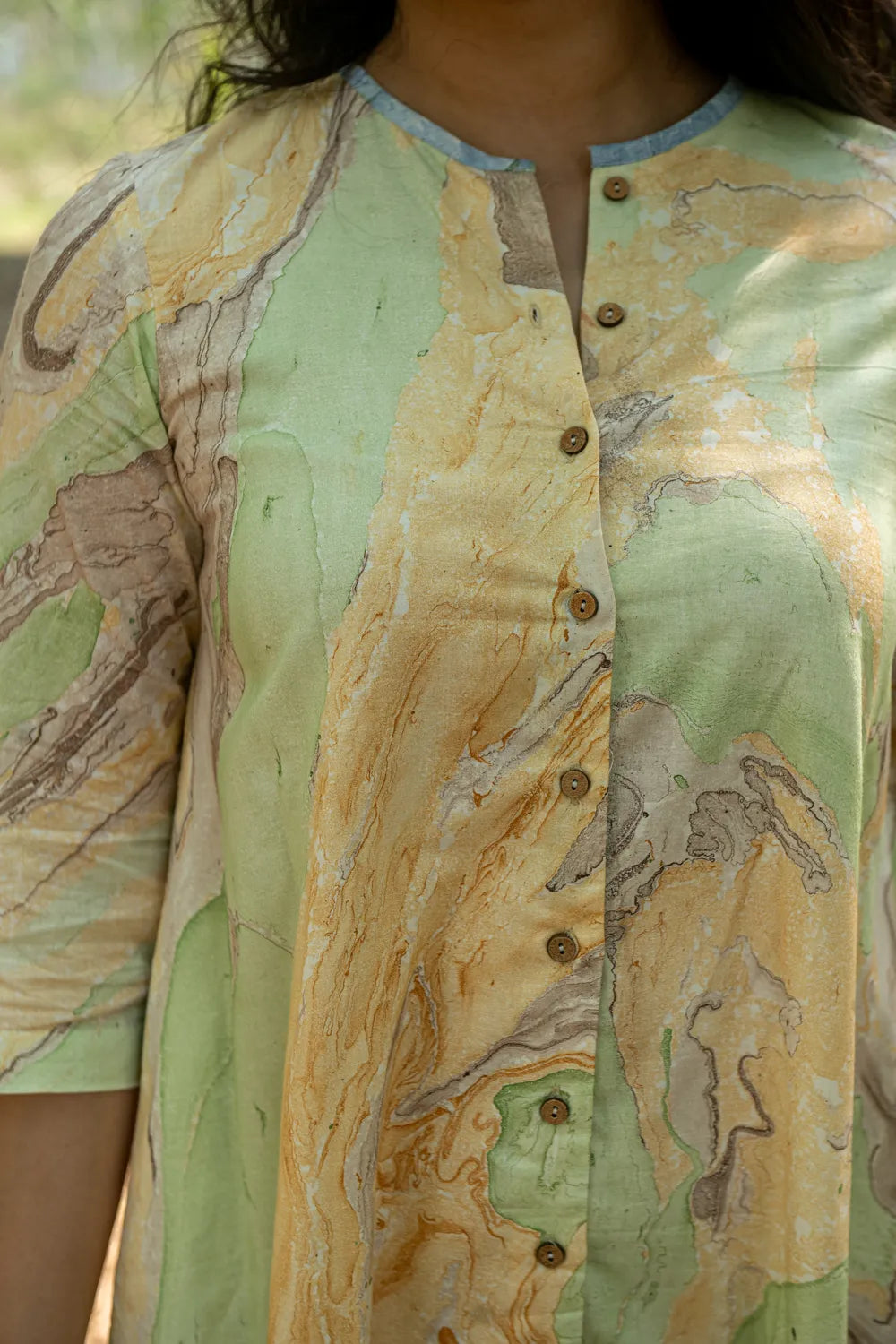 Autumn Marble Pure Cotton Dress