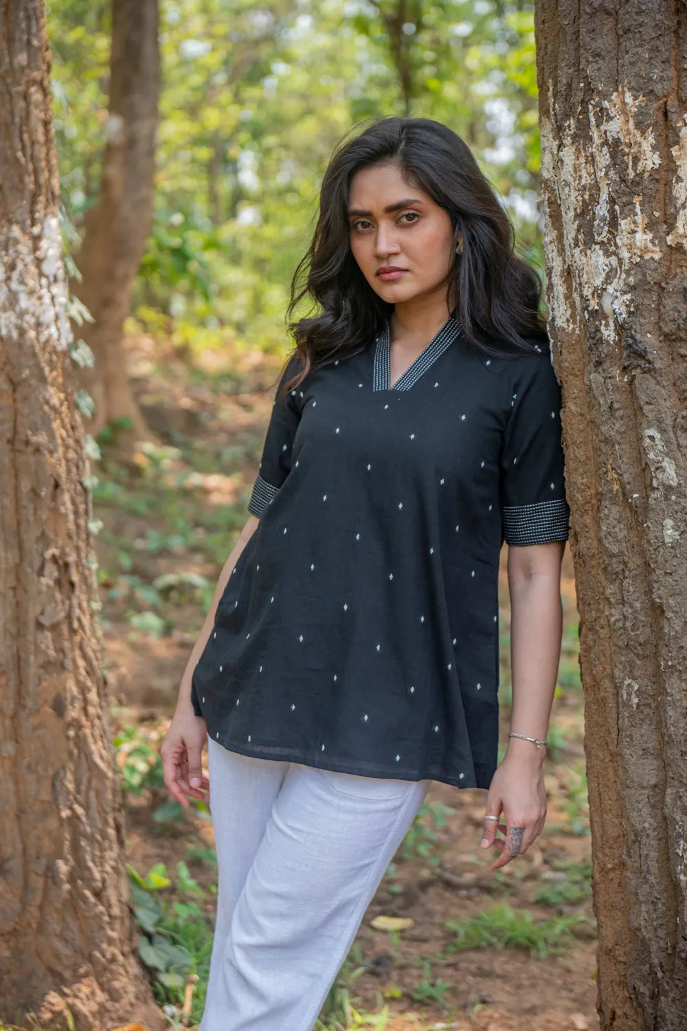 Black & White Pure Cotton Top
