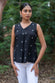 Black & White Cotton Woven Top