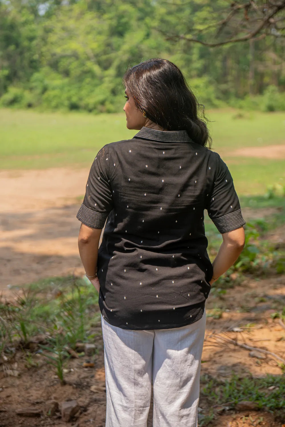 Black & White Pure Cotton Top