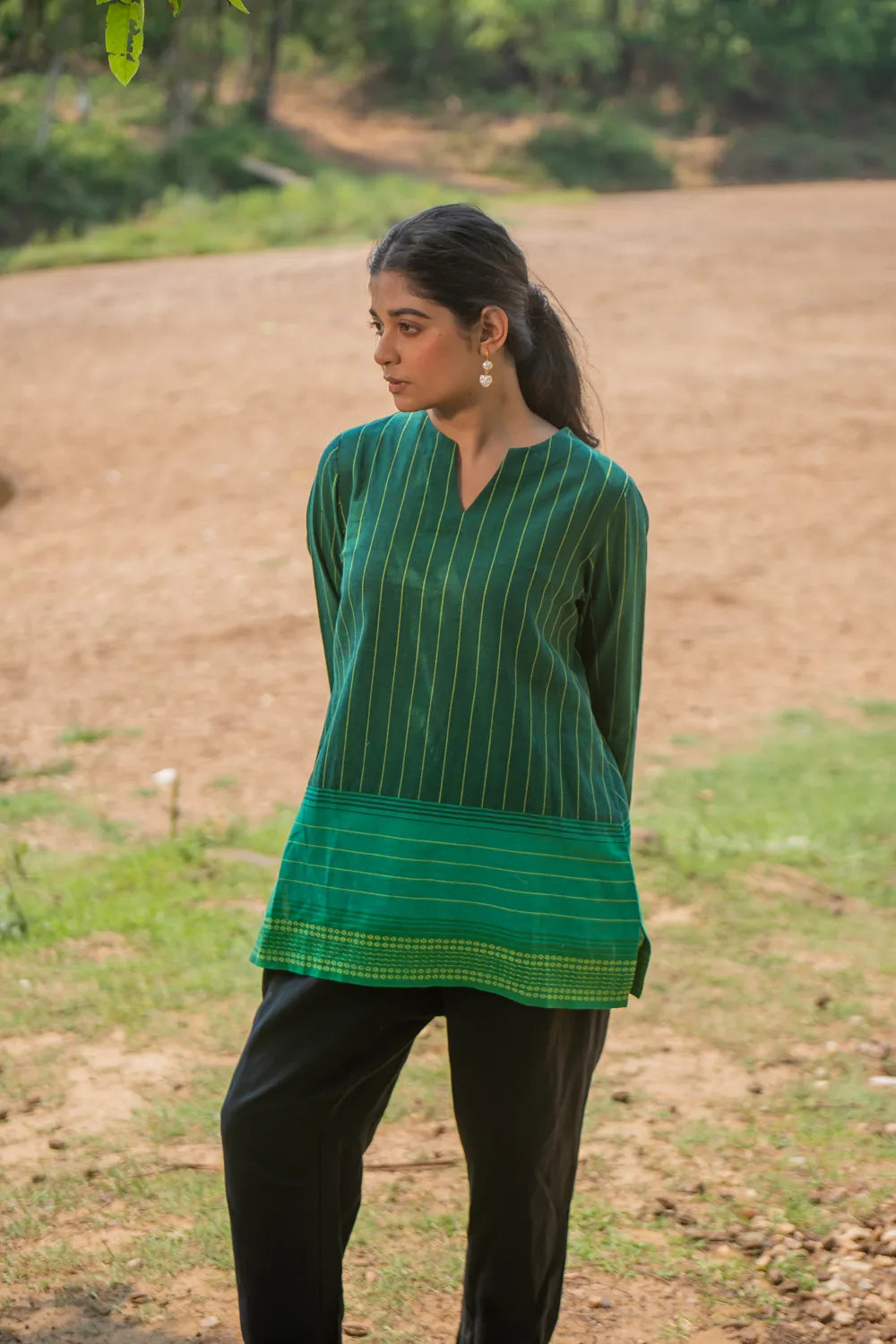 Green Pure Cotton Top