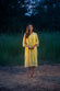 Lemon Light Mul Chanderi Embriodered Dress