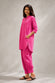 Fuchsia Pink Khadi Cotton Co-ord Set