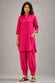 Hot Pink Khadi Cotton Co-ord Set