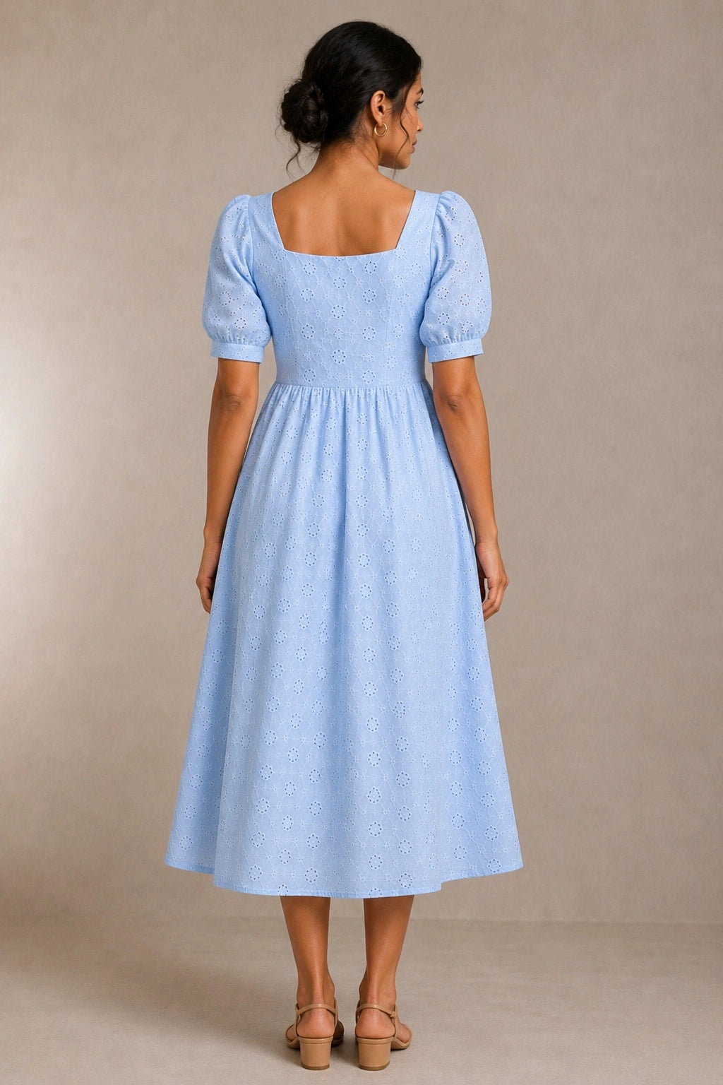 Powder Blue Cotton Dress