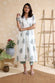 White & Green Pure Cotton Block Print Kurta Set