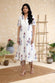 White & Pink Pure Cotton Block Print Kurta Set