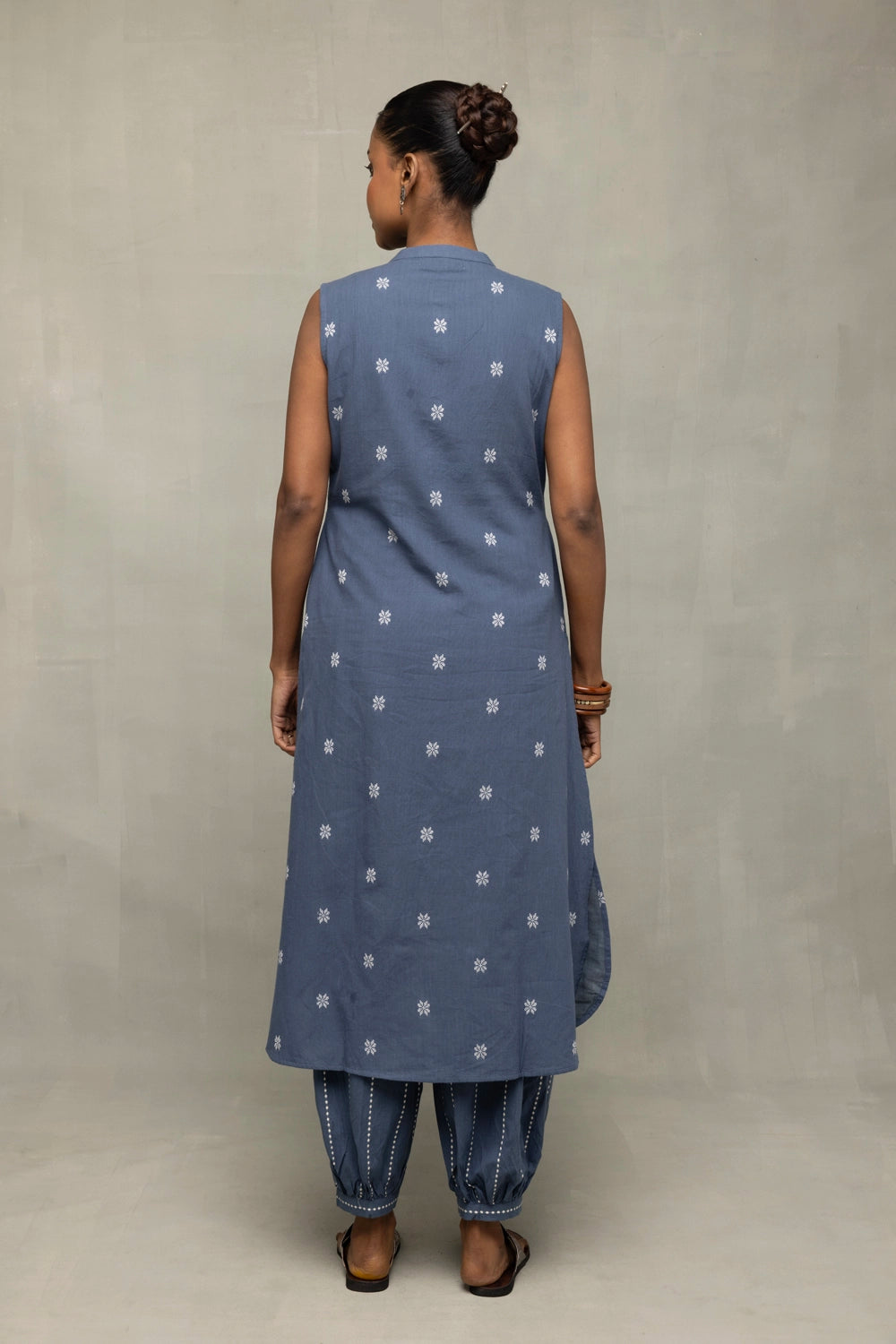 Blue Gulnaar Woven Co-Ord Set