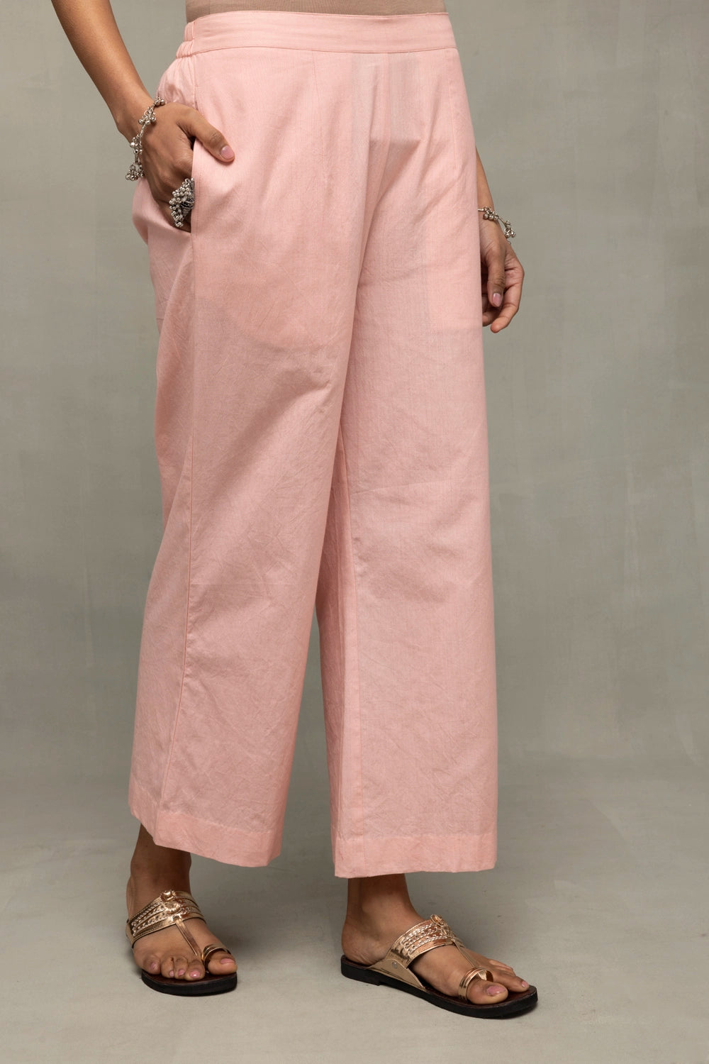 Blush Pink & White Heart Woven Co-Ord Set