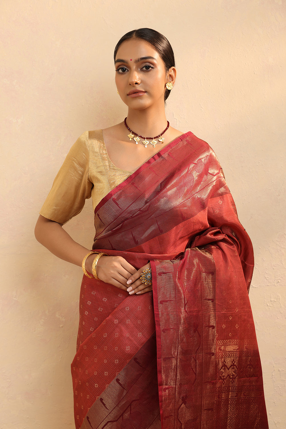 Golden Tissue Blouse